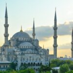 red and black Mosque