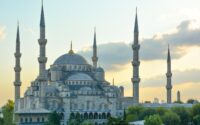 red and black Mosque